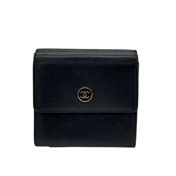 Vintage Chanel CC Logo Compact Wallet*AMAZING condition*BEAUTIFUL - Picture 1 of 11